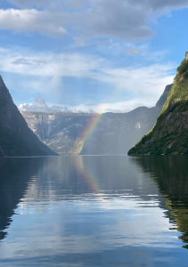 Rainbow on the Fjords